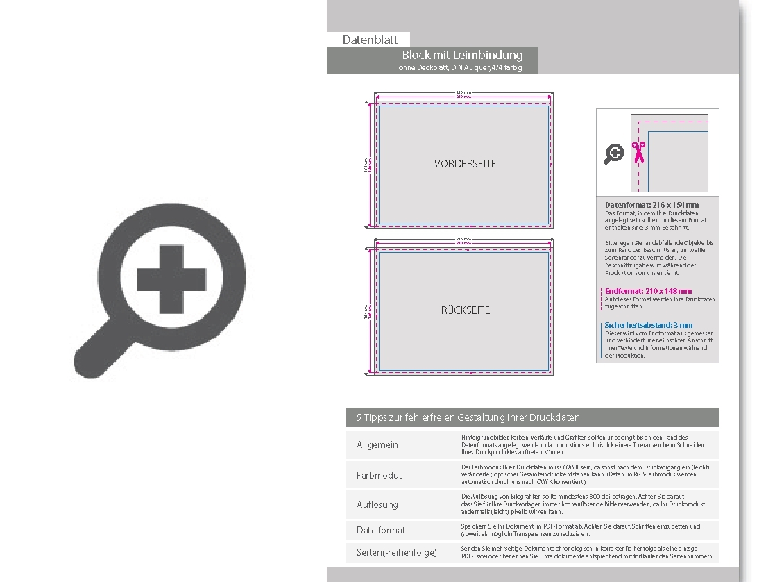 Product Bild block_mit_leimbindung__din_a5_quer__200_blatt__4_4_farbig_beidseitig_bedruckt
